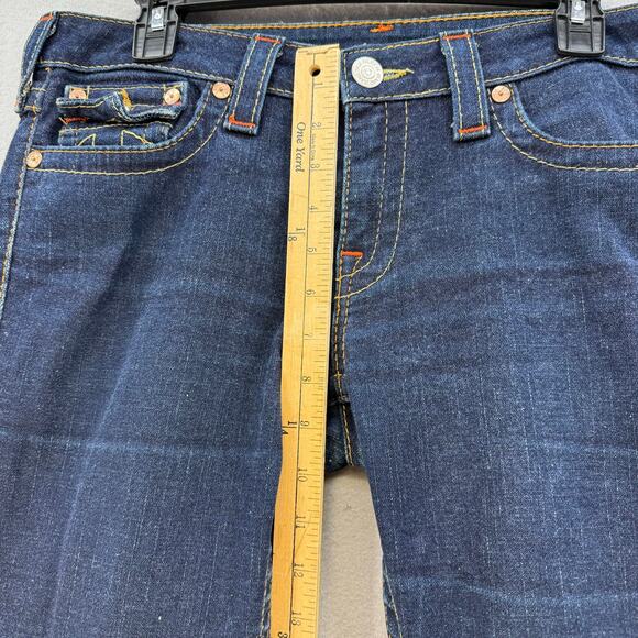 True Religion Jeans Womens 32 (14) Dark Blue Joey Flare Bell Bottom Hippie Jeans - Picture 12 of 14